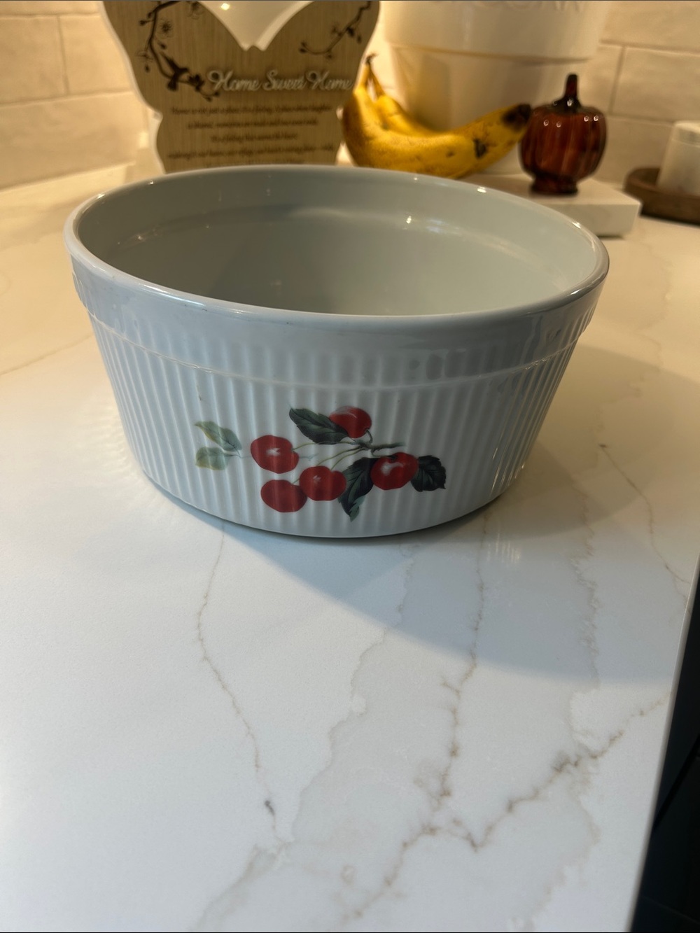 Cordon Blue BIA Ceramic fruit Pattern Serving Bowl - White